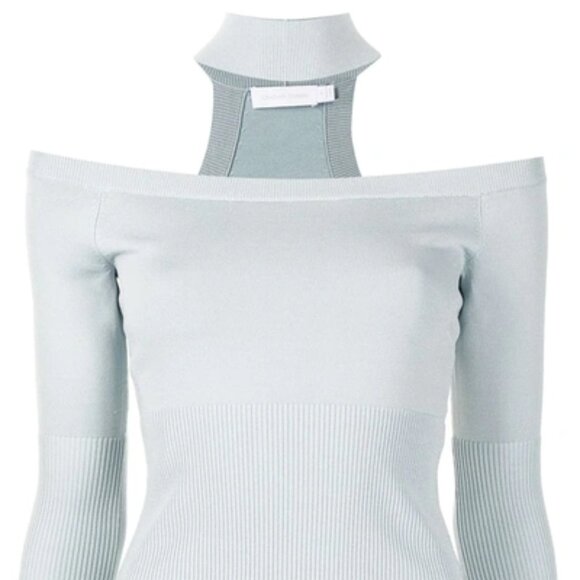 Jonathan Simkhai  lila cut out pullover in baby blue - tide - Picture 9 of 12